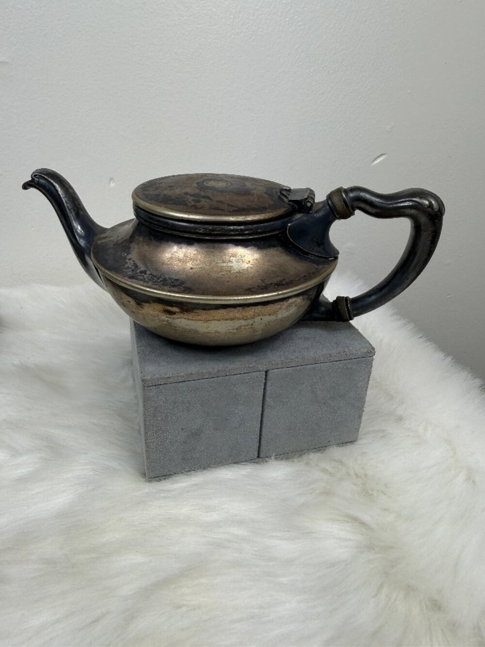 Vintage The Van Bergh S.P. Co ROCHESTER NY USA Quadruple Plate Teapot